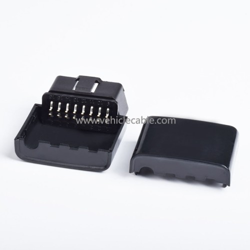 Car OBD2 male connector Folding male connector GPS head-up display modification housing Assembly type