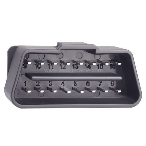 Automotive OBD2 16Pin 16 Pin Male Connector OBDII 12V 24V Truck Diagnostic Interface Plugs