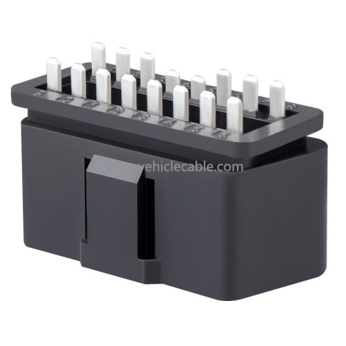Automotive OBD2 16Pin 16 Pin Male Connector OBDII 12V 24V Truck Diagnostic Interface Plugs