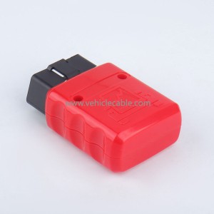 Truck J1962M Automotive OBD2 Male OBD 16pin Connector Gold-plated 90°Bend Pin Male Housing 