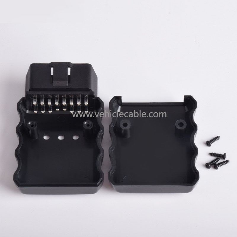 Automotive OBD interface plug 16pin connector male retrofit J1962M OBDII Bluetooth 32 7 Shell 