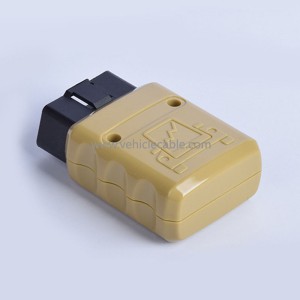 J1962M Automotive OBD2 Male OBD 16pin Connector Gold-plated 90°Bend Pin Male 12V/24V 