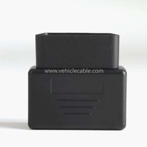 Automotive OBD2 Male Connector OBD Plug Assembly Housing Hole-less Snap Fastener Screw-less 