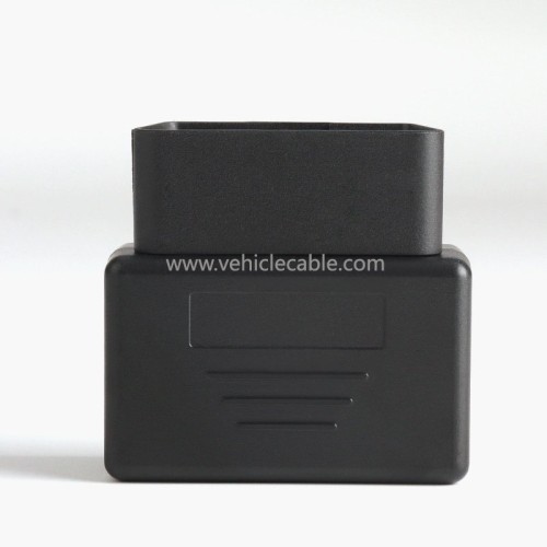 Automotive OBD2 Male Connector OBD Plug Assembly Housing Hole-less Snap Fastener Screw-less
