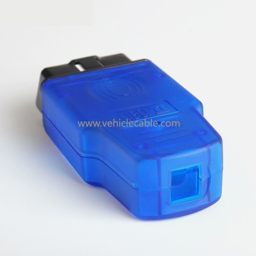 Automotive OBD2 Male Connector Fingerprint Housing OBD Plug J1962M without wire