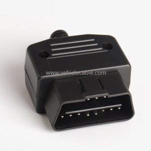 Automotive OBD2 male connector Plug+Shell+Cable+Screw OBD Plug J1962M 