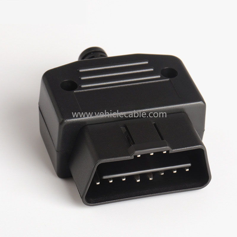 Automotive OBD2 male connector Plug+Shell+Cable+Screw OBD Plug J1962M 