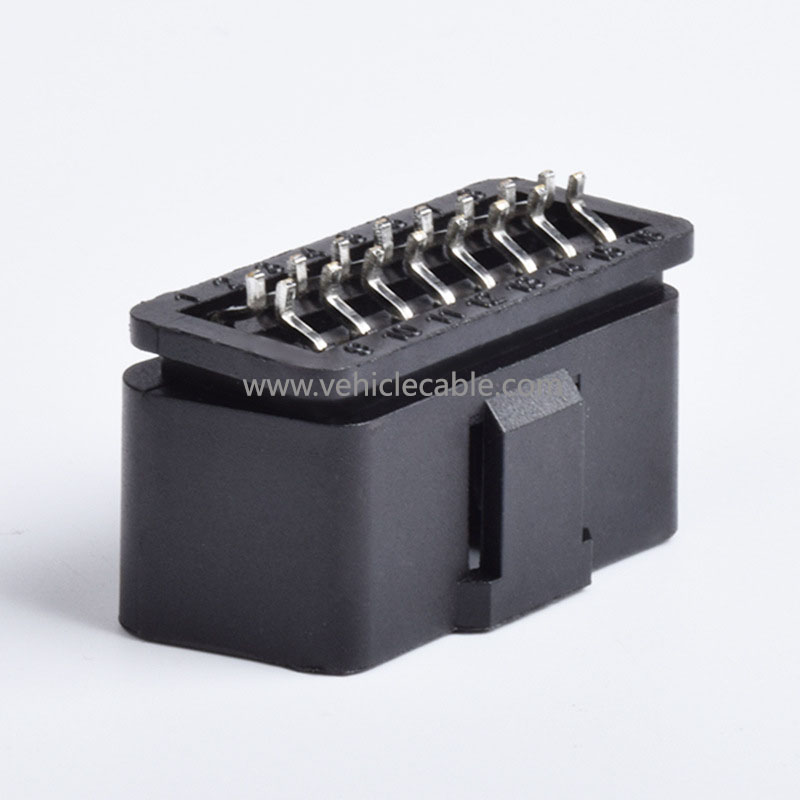 Folded OBD2 Male, 12V Connector 