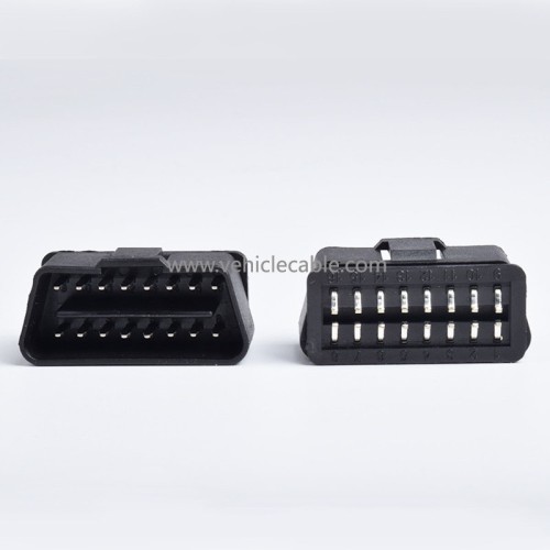 Folded OBD2 Male, 12V Connector