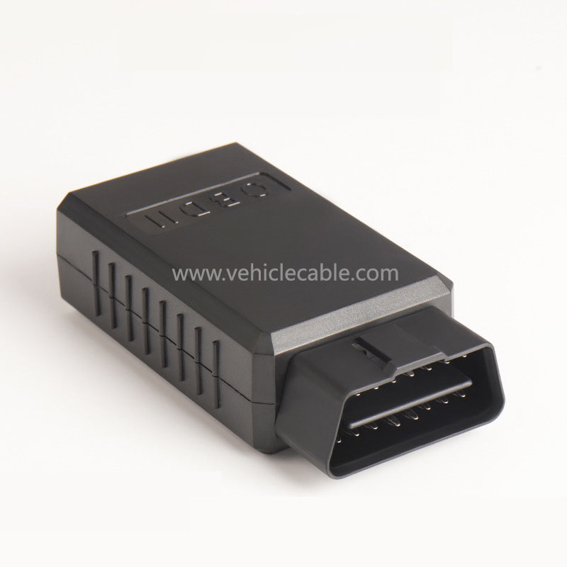 Automotive OBD2 Male Housing Connector for ELM327 Bluetooth and GPS 
