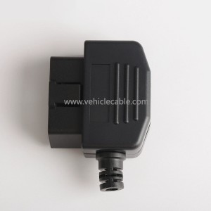  Automotive male connector OBD2 connector plug shell wire card screw OBD plug J1962M 