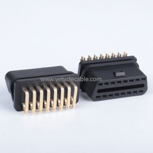 OBD2 16PIN 90° Curved Pin Female Header obd Connector OBD2 Female Plug J1962f 