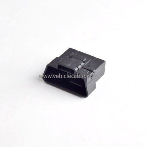 Automotive OBDll 16Pin Pin Locking Male Shell + Female Shell OBD Plug + Shell + Terminal 