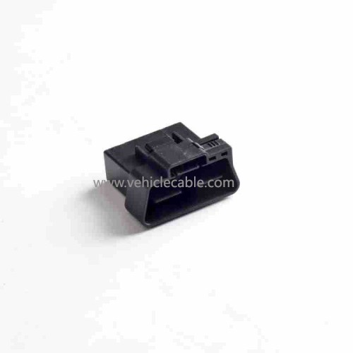 Automotive OBDll 16Pin Pin Locking Male Shell + Female Shell OBD Plug + Shell + Terminal 