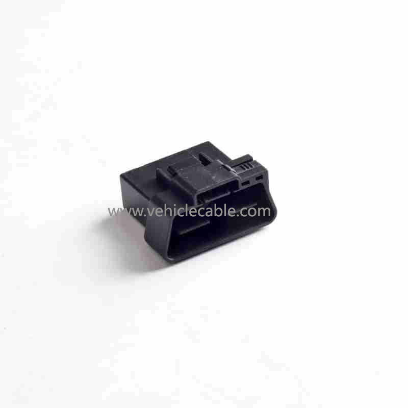 Automotive OBDll 16Pin Pin Locking Male Shell + Female Shell OBD Plug + Shell + Terminal  