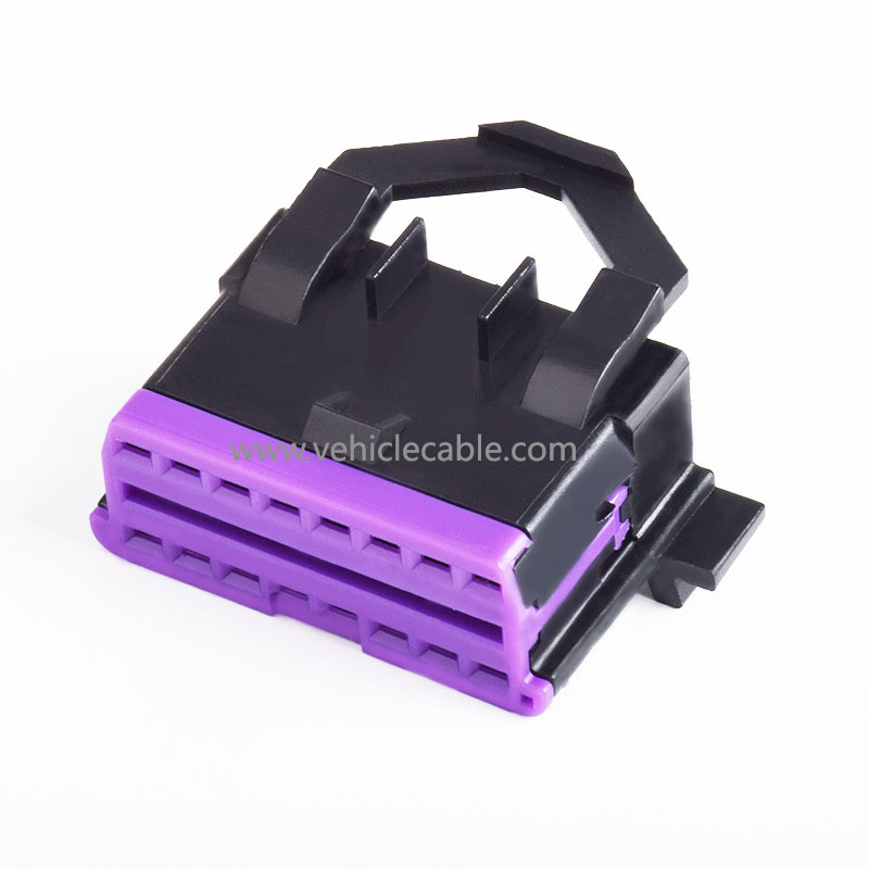 Automotive OBD2 16Pin Female Connector OBD Diagnostic Plug Volkswagen Audi 
