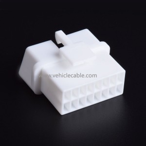Assembled OBD male connector OBD2 Solderless crimp male connector with 16 terminals 