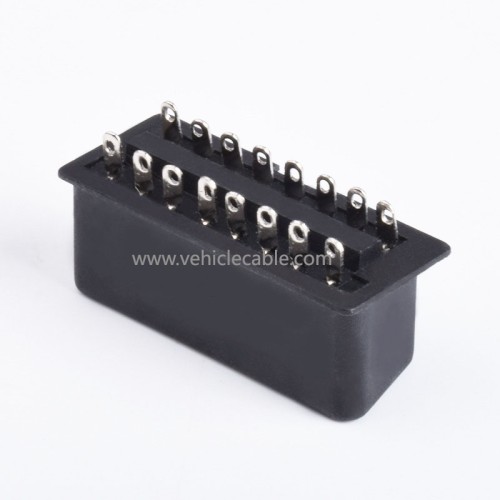 OBD 16PIN Female Connector Automotive OBD2 Female Connector Pin Injection Diagnostic Interface