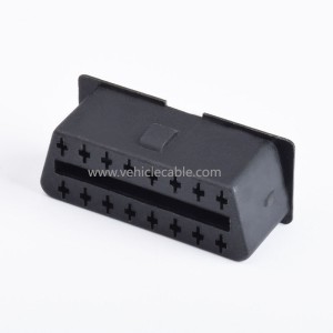 OBD 16PIN Female Connector Automotive OBD2 Female Connector Pin Injection Diagnostic Interface 