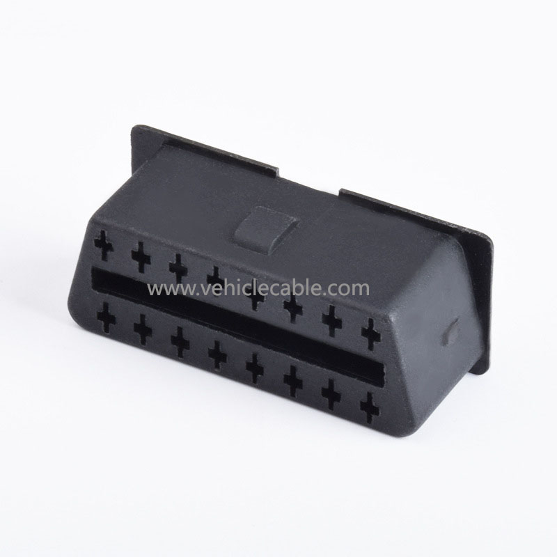 OBD 16PIN Female Connector Automotive OBD2 Female Connector Pin Injection Diagnostic Interface 