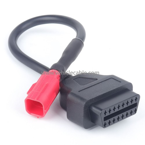 OBD 16-pin to 6-pin, for Honda motorbike 6-pin motorbike national four six-pin cable