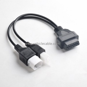 OBD OBDll 16pin connecting cable for Honda motorbike one tow two 4pin+6pin pin cable 