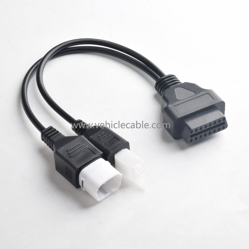 OBD OBDll 16pin connecting cable for Honda motorbike one tow two 4pin+6pin pin cable 