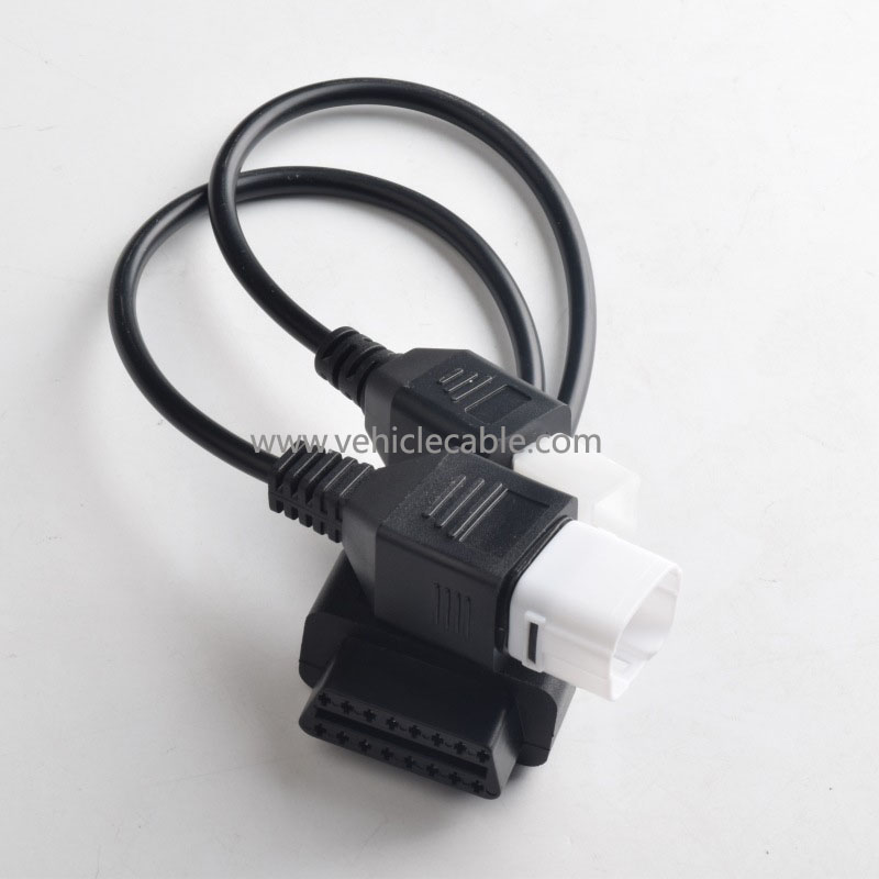 OBD OBDll 16pin connecting cable for Honda motorbike one tow two 4pin+6pin pin cable 