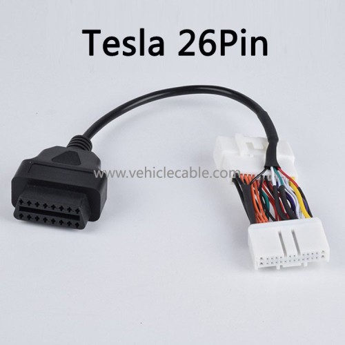 For Tesla OBD adapter cable 26-pin male and female connector TESLAMODEL OBD diagnostic cable