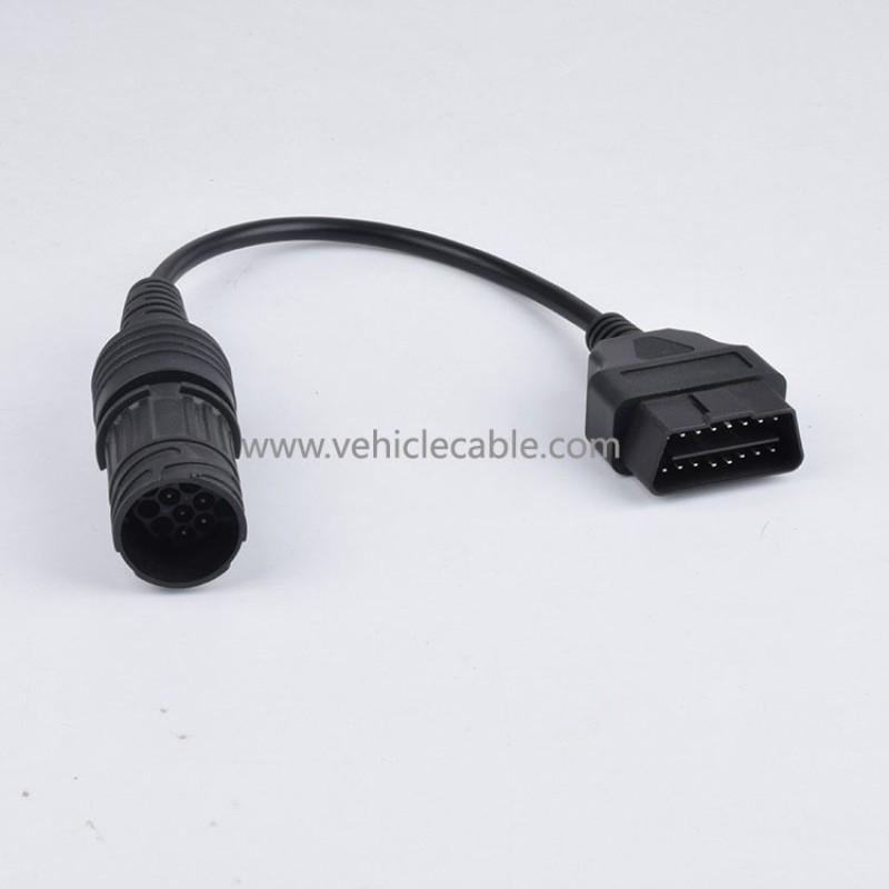 For BMW 10Pin Male to OBD2 Adaptor Cable 