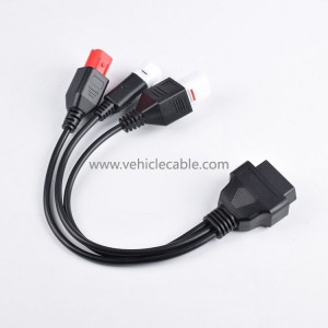 OBD to 3pin for yamaha Motorcycle 3pin motorbike yamaha one point two adapter cable 