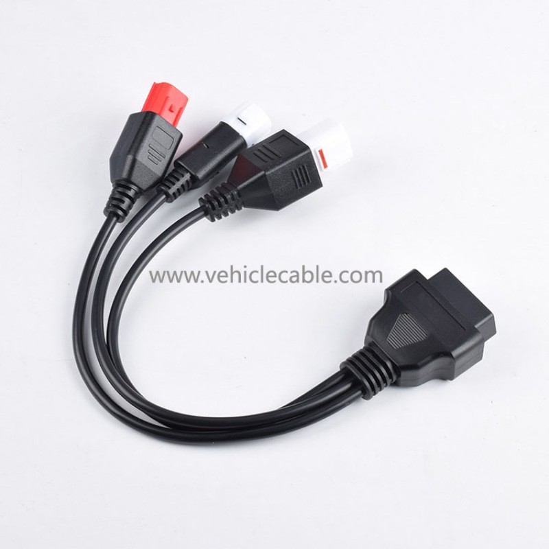 OBD to 3pin for yamaha Motorcycle 3pin motorbike yamaha one point two adapter cable 