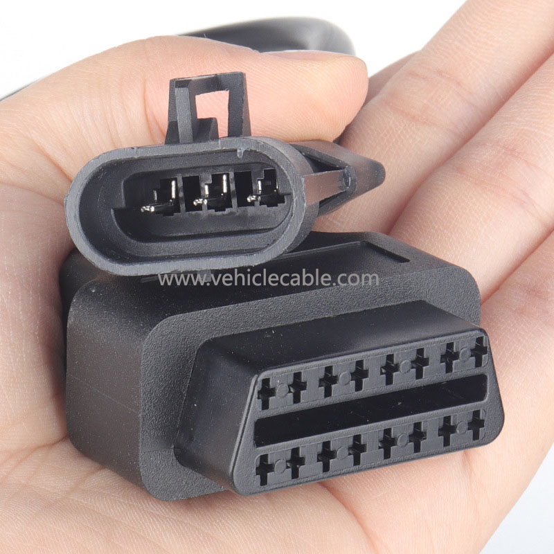 Motorbike Springbok 3-pin adapter cable 
