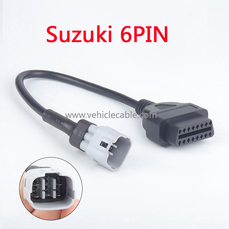 6 pin for Suzuki OBD Motorcycle 6 pin motorbike adapter cable Suitable for Suzuki Motorcycle 