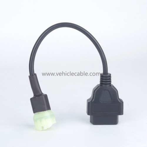 OBD 16pin to 6 pin for KTM Motorcycle 6 pin motorbike adapter cable for locomotives