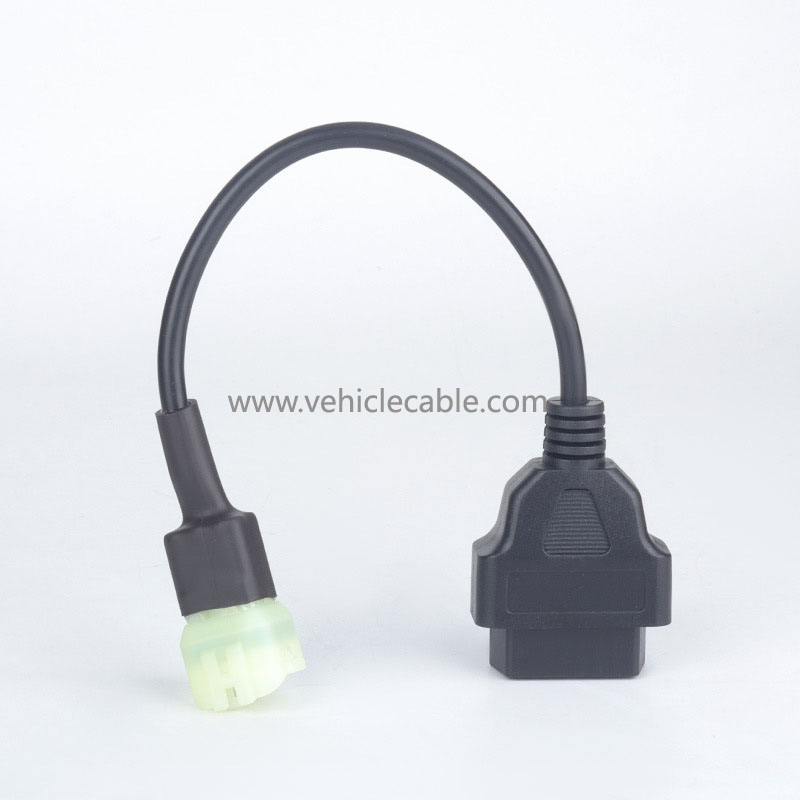 OBD 16pin to 6 pin for KTM Motorcycle 6 pin motorbike adapter cable for locomotives 