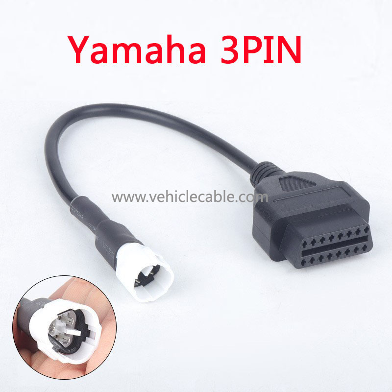 OBD to 3pin for yamaha Motorcycle 3pin Locomotive Adaptor Cable for Yamaha 