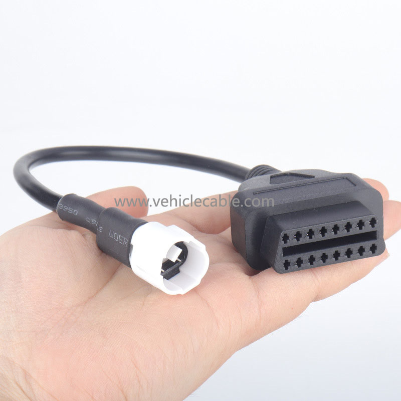 OBD to 3pin for yamaha Motorcycle 3pin Locomotive Adaptor Cable for Yamaha 