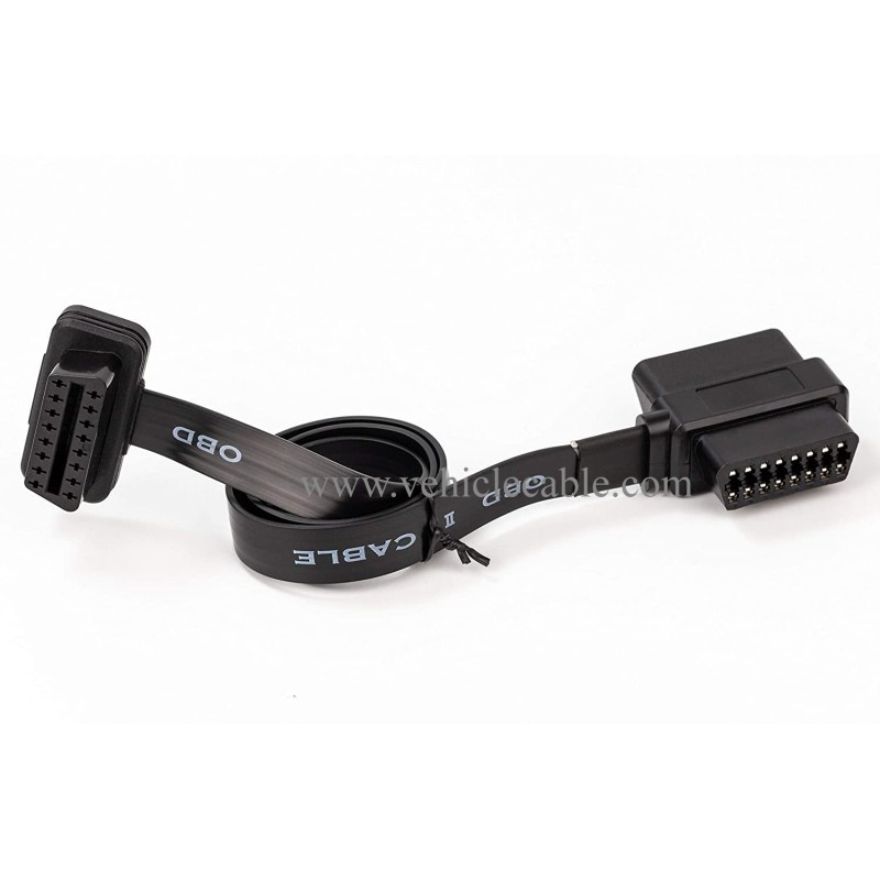 OBD II Pass-Through J1962M/F to J1962F Ribbon Splitter Cable 1 Male to 2 Female 