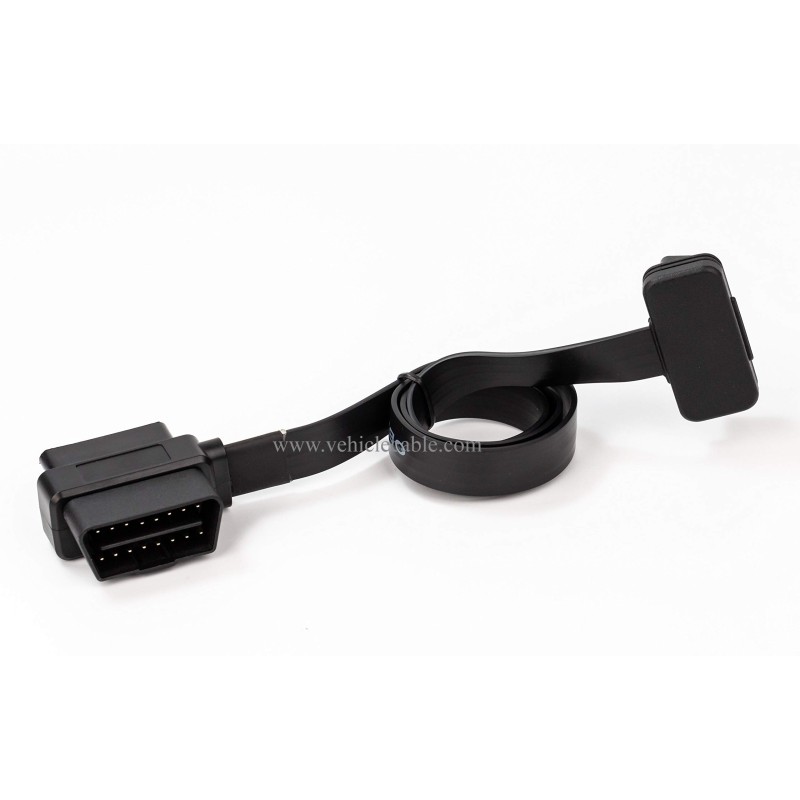 OBD II Pass-Through J1962M/F to J1962F Ribbon Splitter Cable 1 Male to 2 Female 