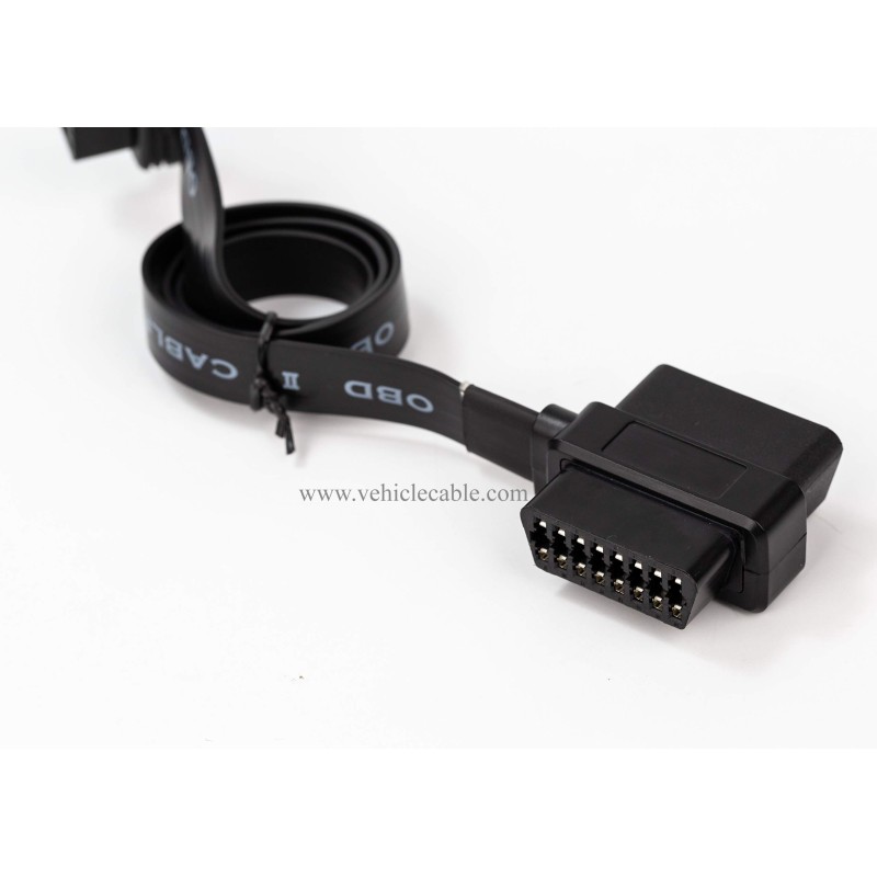 OBD II Pass-Through J1962M/F to J1962F Ribbon Splitter Cable 1 Male to 2 Female 
