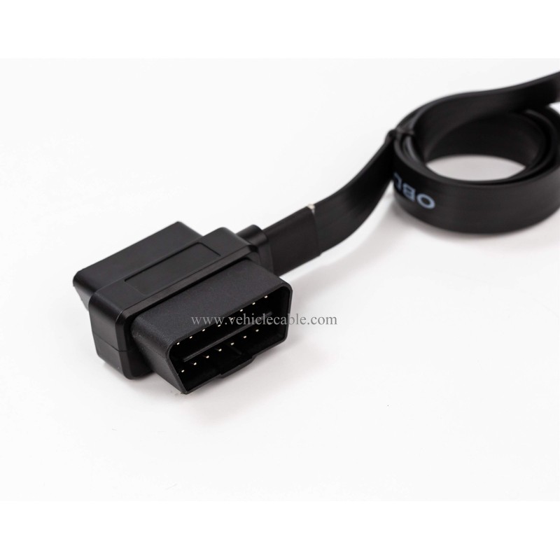 OBD II Pass-Through J1962M/F to J1962F Ribbon Splitter Cable 1 Male to 2 Female 
