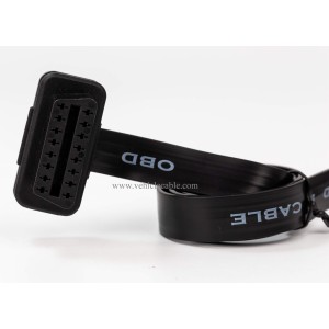 OBD II Pass-Through J1962M/F to J1962F Ribbon Splitter Cable 1 Male to 2 Female 