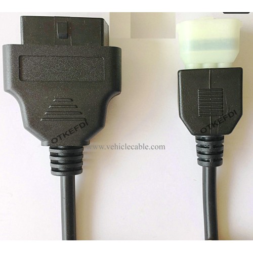 OTKEFDI Motorbike 6Pin OBD Cable Motorcycle OBD Diagnostic Connector for KWSKI Motorbikes 40cm Length