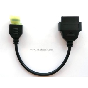 Motorbike OBD Adapter,Motorcycle 4Pin Diagnostic OBD2 (K-Line) J1962 Connector for Hondadaa Motorbikes 40CM 