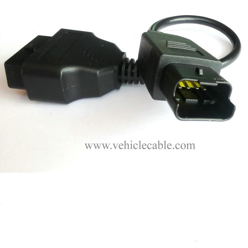 Motorbike OBD 4 Pin Diagnostic Adapter, Multistrada Motorcycle OBDII DDA Can-Bus Connector for Dduucaattii Motorbikes 40cm Length 