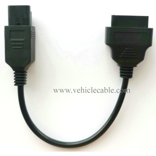 Motorbike OBD 4 Pin Diagnostic Adapter, Multistrada Motorcycle OBDII DDA Can-Bus Connector for Dduucaattii Motorbikes 40cm Length