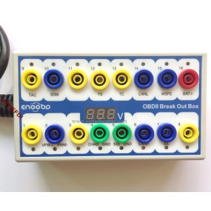 OBD Detector Breakout Box CAN Data Line Signal,Car Fault Diagnostic Scan Tool White 