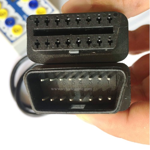 OBD Detector Breakout Box CAN Data Line Signal,Car Fault Diagnostic Scan Tool White