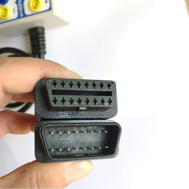 OBD Detector Breakout Box CAN Data Line Signal,Car Fault Diagnostic Scan Tool White 